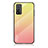 Carcasa Bumper Funda Silicona Espejo Gradiente Arco iris LS1 para Huawei Honor 10X Lite Amarillo