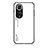 Carcasa Bumper Funda Silicona Espejo Gradiente Arco iris LS1 para Huawei Honor 50 Pro 5G Blanco