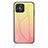 Carcasa Bumper Funda Silicona Espejo Gradiente Arco iris LS1 para Huawei Honor X8 4G Amarillo