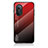 Carcasa Bumper Funda Silicona Espejo Gradiente Arco iris LS1 para Huawei Nova 9 SE Rojo