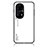 Carcasa Bumper Funda Silicona Espejo Gradiente Arco iris LS1 para Huawei P50 Pro Blanco