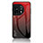 Carcasa Bumper Funda Silicona Espejo Gradiente Arco iris LS1 para OnePlus 11 5G Rojo