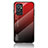 Carcasa Bumper Funda Silicona Espejo Gradiente Arco iris LS1 para OnePlus 9RT 5G Rojo