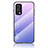 Carcasa Bumper Funda Silicona Espejo Gradiente Arco iris LS1 para OnePlus Nord 2 5G Purpura Claro