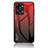 Carcasa Bumper Funda Silicona Espejo Gradiente Arco iris LS1 para OnePlus Nord 2T 5G Rojo