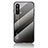 Carcasa Bumper Funda Silicona Espejo Gradiente Arco iris LS1 para OnePlus Nord CE 5G Gris Oscuro