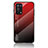 Carcasa Bumper Funda Silicona Espejo Gradiente Arco iris LS1 para OnePlus Nord N200 5G Rojo