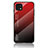 Carcasa Bumper Funda Silicona Espejo Gradiente Arco iris LS1 para Oppo A16K Rojo