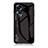 Carcasa Bumper Funda Silicona Espejo Gradiente Arco iris LS1 para Oppo A38 Negro