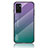 Carcasa Bumper Funda Silicona Espejo Gradiente Arco iris LS1 para Oppo A55S 5G Multicolor