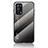 Carcasa Bumper Funda Silicona Espejo Gradiente Arco iris LS1 para Oppo A74 4G Gris Oscuro