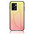 Carcasa Bumper Funda Silicona Espejo Gradiente Arco iris LS1 para Oppo K10 5G India Amarillo