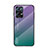 Carcasa Bumper Funda Silicona Espejo Gradiente Arco iris LS1 para Oppo Reno7 Pro 5G Multicolor