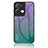 Carcasa Bumper Funda Silicona Espejo Gradiente Arco iris LS1 para Oppo Reno8 Pro+ Plus 5G Multicolor