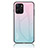 Carcasa Bumper Funda Silicona Espejo Gradiente Arco iris LS1 para Realme 10 5G Cian