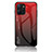 Carcasa Bumper Funda Silicona Espejo Gradiente Arco iris LS1 para Realme 10 5G Rojo