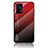 Carcasa Bumper Funda Silicona Espejo Gradiente Arco iris LS1 para Realme GT Neo 2T 5G Rojo