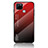 Carcasa Bumper Funda Silicona Espejo Gradiente Arco iris LS1 para Realme Q2i 5G Rojo