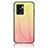Carcasa Bumper Funda Silicona Espejo Gradiente Arco iris LS1 para Realme V23 5G Amarillo