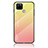 Carcasa Bumper Funda Silicona Espejo Gradiente Arco iris LS1 para Realme V3 5G Amarillo