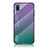 Carcasa Bumper Funda Silicona Espejo Gradiente Arco iris LS1 para Samsung Galaxy A02 Multicolor