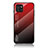 Carcasa Bumper Funda Silicona Espejo Gradiente Arco iris LS1 para Samsung Galaxy A03 Rojo