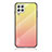 Carcasa Bumper Funda Silicona Espejo Gradiente Arco iris LS1 para Samsung Galaxy A22 4G Amarillo