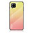 Carcasa Bumper Funda Silicona Espejo Gradiente Arco iris LS1 para Samsung Galaxy A42 5G Amarillo