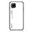 Carcasa Bumper Funda Silicona Espejo Gradiente Arco iris LS1 para Samsung Galaxy A42 5G Blanco