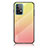 Carcasa Bumper Funda Silicona Espejo Gradiente Arco iris LS1 para Samsung Galaxy A52 4G Amarillo