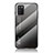 Carcasa Bumper Funda Silicona Espejo Gradiente Arco iris LS1 para Samsung Galaxy F02S SM-E025F Gris Oscuro