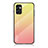 Carcasa Bumper Funda Silicona Espejo Gradiente Arco iris LS1 para Samsung Galaxy F23 5G Amarillo