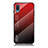 Carcasa Bumper Funda Silicona Espejo Gradiente Arco iris LS1 para Samsung Galaxy M02 Rojo