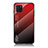 Carcasa Bumper Funda Silicona Espejo Gradiente Arco iris LS1 para Samsung Galaxy M60s Rojo