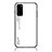 Carcasa Bumper Funda Silicona Espejo Gradiente Arco iris LS1 para Samsung Galaxy S20 Blanco