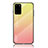 Carcasa Bumper Funda Silicona Espejo Gradiente Arco iris LS1 para Samsung Galaxy S20 Plus Amarillo
