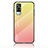 Carcasa Bumper Funda Silicona Espejo Gradiente Arco iris LS1 para Vivo Y51A Amarillo