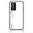 Carcasa Bumper Funda Silicona Espejo Gradiente Arco iris LS1 para Vivo Y76s 5G Blanco