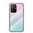Carcasa Bumper Funda Silicona Espejo Gradiente Arco iris LS1 para Xiaomi Mi 11T Pro 5G Cian