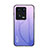 Carcasa Bumper Funda Silicona Espejo Gradiente Arco iris LS1 para Xiaomi Mi 13 5G Purpura Claro