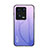 Carcasa Bumper Funda Silicona Espejo Gradiente Arco iris LS1 para Xiaomi Mi 13 Pro 5G Purpura Claro