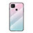 Carcasa Bumper Funda Silicona Espejo Gradiente Arco iris LS1 para Xiaomi POCO C3 Cian