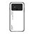 Carcasa Bumper Funda Silicona Espejo Gradiente Arco iris LS1 para Xiaomi Poco C40 Blanco