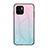 Carcasa Bumper Funda Silicona Espejo Gradiente Arco iris LS1 para Xiaomi Poco C50 Cian