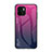 Carcasa Bumper Funda Silicona Espejo Gradiente Arco iris LS1 para Xiaomi Poco C50 Rosa Roja