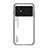 Carcasa Bumper Funda Silicona Espejo Gradiente Arco iris LS1 para Xiaomi Poco M5 4G Blanco