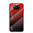 Carcasa Bumper Funda Silicona Espejo Gradiente Arco iris LS1 para Xiaomi Poco X3 Pro Rojo