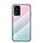 Carcasa Bumper Funda Silicona Espejo Gradiente Arco iris LS1 para Xiaomi Poco X4 NFC Cian