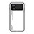 Carcasa Bumper Funda Silicona Espejo Gradiente Arco iris LS1 para Xiaomi Poco X4 Pro 5G Blanco