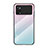 Carcasa Bumper Funda Silicona Espejo Gradiente Arco iris LS1 para Xiaomi Poco X4 Pro 5G Cian